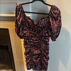 Great condition Floral Ruched Dress
